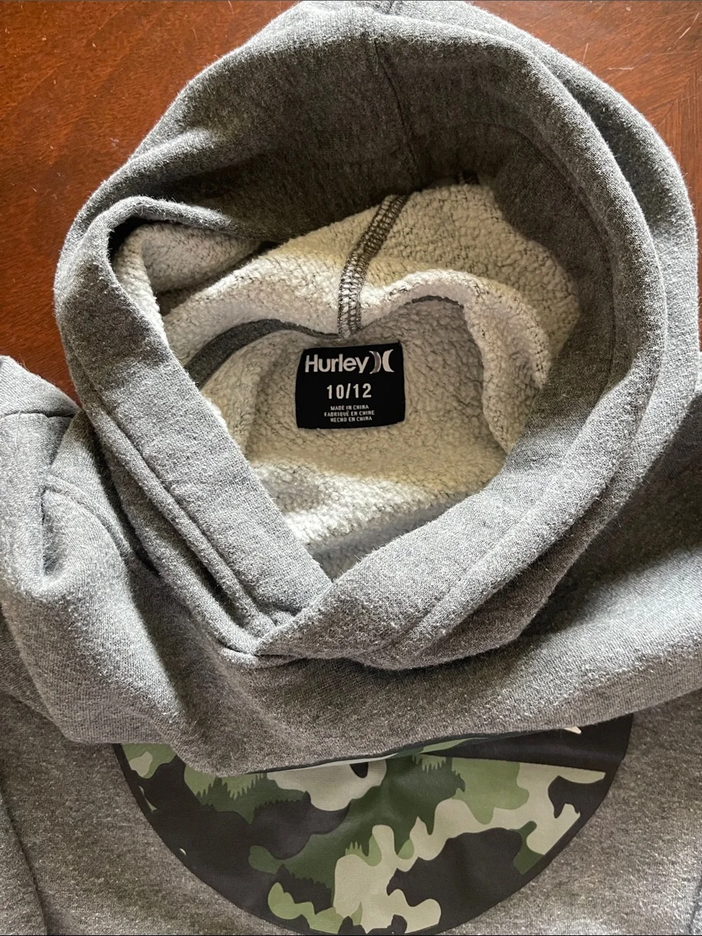 Lot of 2 Boys Hurley & Champion Pullover Hoodies Size 10/12